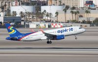 N639NK @ KLAS - Airbus A320-232 - by Mark Pasqualino