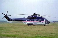 G-BTNZ @ EGQL - G-BTNZ   Aerospatiale AS.332L.1 Super Puma [2351] (British International Helicopters) RAF Leuchars~G 19/09/1992