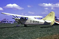 G-BHMR @ EGHS - G-BHMR   Stinson 108-3 Voyager [108-4352] Henstridge~G 12/04/1987. From a slide. - by Ray Barber