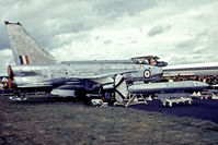 XN733 @ EGLF - XN733   English Electric Lightning F.2A [95110] (Royal Air Force) Farnborough~G 13/09/1970. From a slide. - by Ray Barber