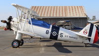N1702B @ SZP - 1942 Boeing Stearman PT-13D Ruthies Doll, Continental W670 220 Hp radial - by Doug Robertson