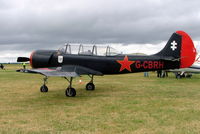 G-CBRH @ EGBP - G-CBRH  Yakovlev Yak-52 [844815] Kemble~UK 02/07/2005 - by Ray Barber