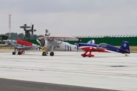 F-TGCJ @ LFSI - Extra 330SC, French Air Force aerobatic team, Flight line, St Dizier-Robinson Air Base 113 (LFSI) - by Yves-Q