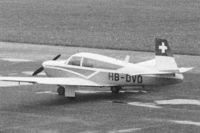 HB-DVO @ LSZG - At Grenchen. Scanned from a b+w-negative, cropped. - by sparrow9