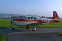 HB-DVY @ LSZG - At Grenchen. An autumn-evening on taxiway Delta. - by sparrow9