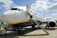 EI-ESZ @ EGSS - Going to the gate after a short flight from EDI. - by Tomas Milosch