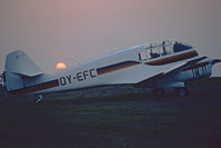 OY-EFC @ EBDT - Sunset at the Oltimer Rally Schaffen-Diest 1981.Scanned from a slide. - by sparrow9