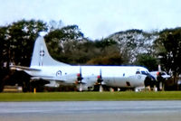 NZ4201 @ EGDG - NZ4201   Lockheed P-3K Orion [5190] (Royal New Zealand Air Force) RAF St Mawgan-Newquay~G 01/07/1981. From a slide . Not the best of images.