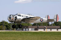 N214CR @ KOSH - Beech AT-11 Kansas Tantalizing Takeoff  C/N 41-9486, N214CR