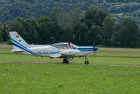 HB-EGO @ LSZL - At Locarno-Magadino, civil part.