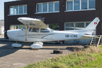 HB-CNQ @ LSPL - Some maintenance required. Langenthal-Bleienbach airfield.