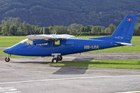 HB-LOA @ LSZL - At Locarno-Magadino airport, civil section.