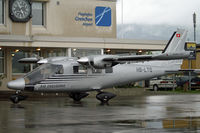 HB-LTQ @ LSZG - On a rainy day at Grenchen airport.