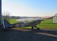 G-BSYO - Parked outside the hangar at Pent Farm. Underwent full restoration in 2014 including North African French Army paint scheme. - by Chris Holtby