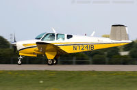 N7241B @ KOSH - Beech J35  Bonanza  C/N D-5597, N7241B - by Dariusz Jezewski www.FotoDj.com