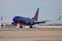 N552WN @ KBOI - Touch down on RWY 10L - by Gerald Howard