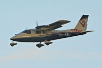 PH-SEJ @ EBAW - Landing at Antwerp Airport.
