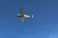 N8667H @ SZP - 1947 North American NAVION, Continental IO-520 285 Hp upgrade, takeoff climb Rwy 22, test flight - by Doug Robertson
