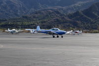 N91689 @ SZP - 1946 North American NAVION, Continental E225 Upgrade, Young Eagles Flight, landing roll Rwy 22 - by Doug Robertson