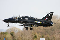 XX198 @ EGXE - Hawker Siddeley Hawk T1A XX198/CG 100 Sqd RAF, Leeming 24/3/11 - by Grahame Wills