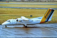 G-BRYG @ EGPE - G-BRYG   De Havilland Canada DHC-8-102A Dash 8 [237] (Brymon Airways) Inverness (Dalcross)~G 03/05/1987 - by Ray Barber