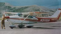 N3115R @ KRIG - The photo of n3115r when I used it to fly to Colorado and Las Vegas just after it was rebuilt from the aborted takeoff accident in 1970. I think the date here is about 1974 since I think the paint job is a 1973 paint job modified. - by John Spitzer