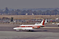 5N-AMM @ EGKK - 5N-AMM   Rockwell Sabreliner 80A [380-17] Gatwick~G 26/08/1976 - by Ray Barber
