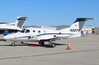 N867K @ CMA - 2008 Eclipse Aviation EA-500 very light jet, two P&W(C)PW610F-A flat-rated to 900 lb ft each with FADEC, 6 seats, on Transient Ramp - by Doug Robertson