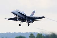 J-5002 @ LFSI - Swiss Air Force McDonnell Douglas FA-18C Hornet, Take off rwy 29, St Dizier-Robinson Air Base 113 (LFSI) Open day 2017 - by Yves-Q