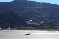 N714HH @ SZP - 1977 Cessna 150M, Continental O-200 100 Hp, takeoff climb Rwy 04 - by Doug Robertson