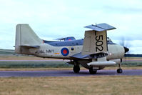 XL502 @ EGSU - XL502   Fairey Gannet AEW.3 [F9461] (Royal Navy) Duxford~G 28/06/1975.  From a slide. - by Ray Barber