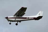 G-BBOA @ EGSH - Landing at Norwich. - by Graham Reeve