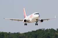 F-HBXM @ LFSB - Embraer ERJ-170LR, On final rwy 15, Bâle-Mulhouse-Fribourg airport (LFSB-BSL) - by Yves-Q