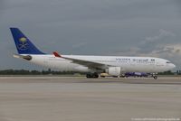 TC-OCF @ EDDL - Airbus A330-223 - 8Q QHY Onur Air 'Saudi Arabian Airlines Livery'  - 362 - TC-OCF - 28.07.2017 - DUS - by Ralf Winter