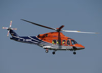 D-HHSH @ EDWE - AW.139 of Heli Service, take off from Emden