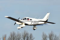 G-EEGU @ EGSH - Landing at Norwich. - by Graham Reeve