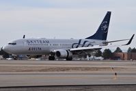 N381DN @ KBOI - Landing roll out on RWY 10L.
