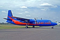 5X-FFD @ HKNW - 5X-FFD   Fokker F-27-500RFC Friendship [10530] (Fly 540) Nairobi-Wilson~5Y 07/10/2010