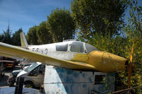 F-BUKO @ N.A. - Wassmer WA-52 Europa. Eyecatcher at a road assistance company (depannage) in Corbières, France. Note: fake engine nacelle and propeller