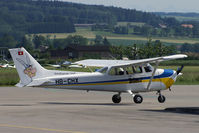 HB-CHX @ LSZG - At Grenchen, old paint-scheme. HB-registered since 1984-10-09. - by sparrow9