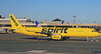 N686NK @ KEWR - A brand-new flying banana leaves Newark on a flight to sunny Fort Lauderdale. - by Daniel L. Berek