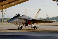 J-5015 @ LFSI - Swiss Air Force McDonnell Douglas FA-18C Hornet, Parked, St Dizier-Robinson Air Base 113 (LFSI) Open day 2017 - by Yves-Q