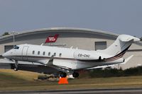 CS-CHC @ EGLF - Netjets Challenger 350 landing on 24 - Farnborough FAB - by dave226688