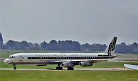 N867F @ EGKK - N867F   Douglas DC-8-71CF [45939] (Overseas National Airways) Gatwick~G 24/07/1972. From a slide.