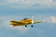 HB-SAG @ LSZG - Departing Grenchen - by sparrow9