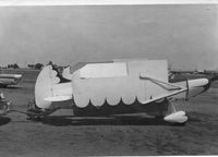 N9110R - Tuholer with wings folded ready to tow on own gear Bethany Oklahoma 1962 - by Spezio