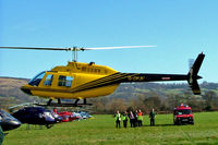 G-OPJM @ EGBC - G-OPJM   Bell 206B-3 Jet Ranger III [4259] (PJM Helicopters LLP) Cheltenham Racecourse~G 18/03/2005