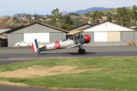 N61268 @ SZP - 1942 Boeing Stearman A75N1 (PT-17), Lycoming R680 radial, landing roll Rwy 04 - by Doug Robertson