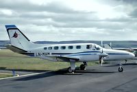 LN-MAM @ EGPN - LN-MAM   Cessna 441 Conquest II [441-0248] Dundee-Riverside~G 10/04/1983 - by Ray Barber