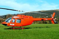G-BEWY @ EGBC - G-BEWY   Bell 206B  Jet Ranger II [348] (Polo Aviation Ltd) Cheltenham Racecourse~G 17/03/2005